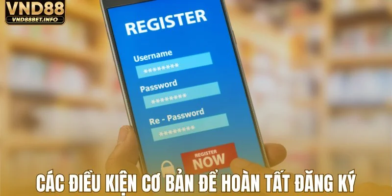 Các điều kiện cơ bản để hoàn tất đăng ký