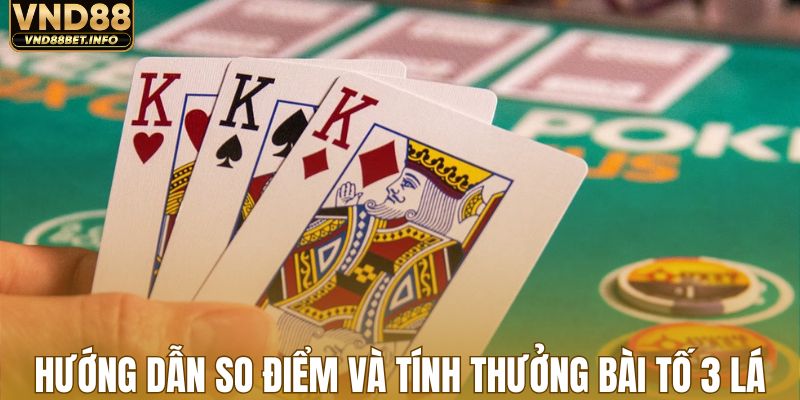 Hướng dẫn so điểm bài tố 3 lá và tính thưởng