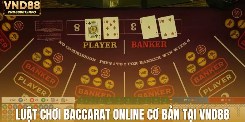 Luật đánh baccarat online cơ bản tại VND88